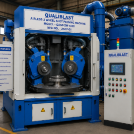 Airless 2 Wheel Shot Peening Machine
