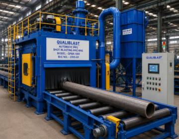 Automatic Pipe Shot Blasting Machine