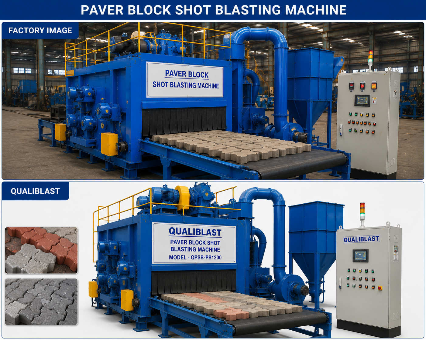 Paver Block Shot Blasting Machine
