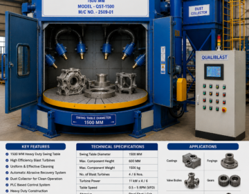 Swing Table Type 1500 MM Shot Blasting Machine