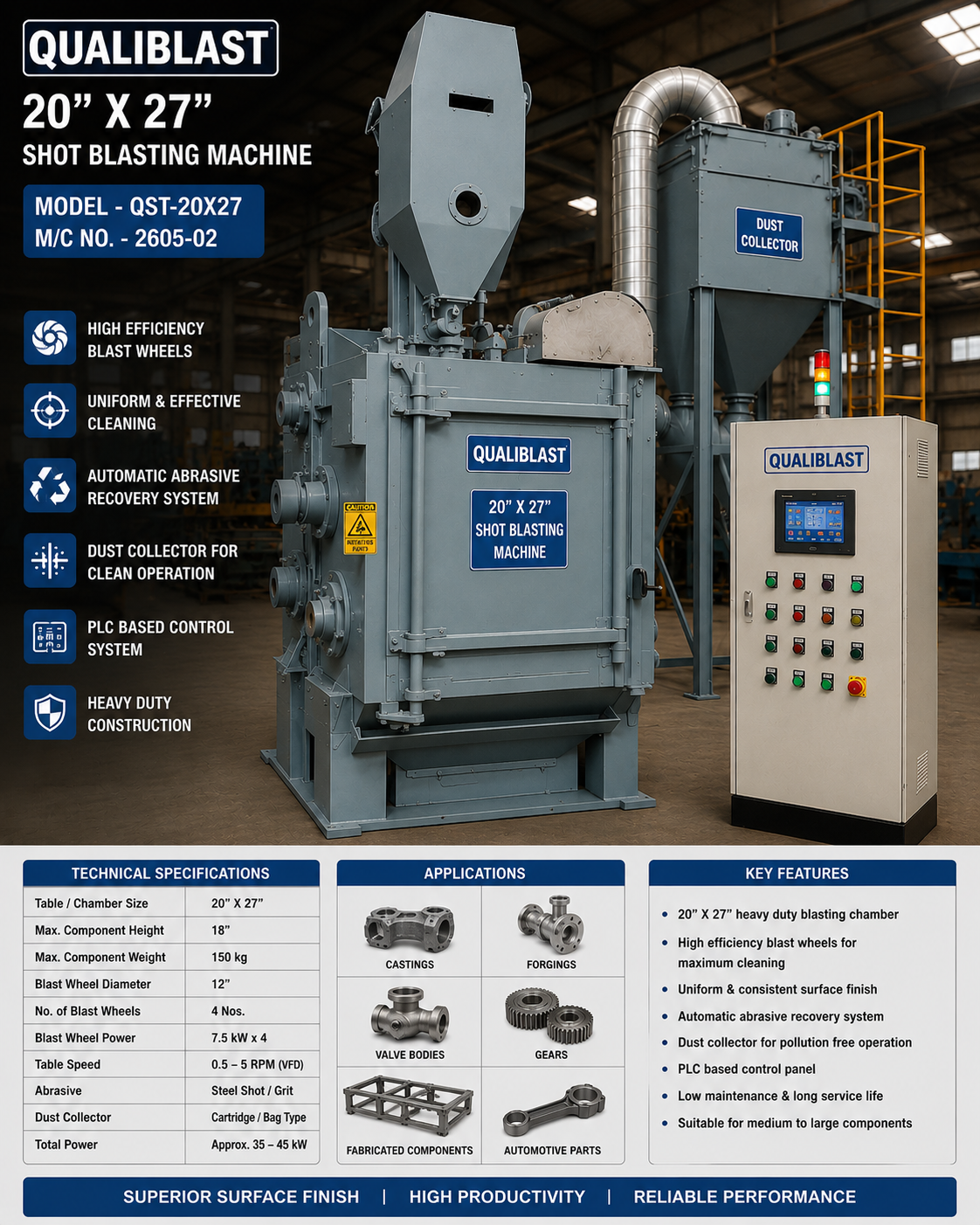 Qualiblast 20-x-27-Shot-blasting machine